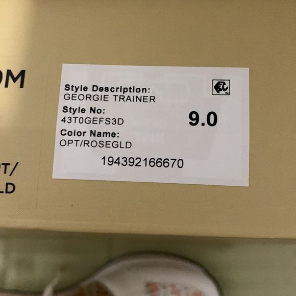 MICHAEL Michael Kors White and Gold Athletic Shoes - Picture 13 of 13